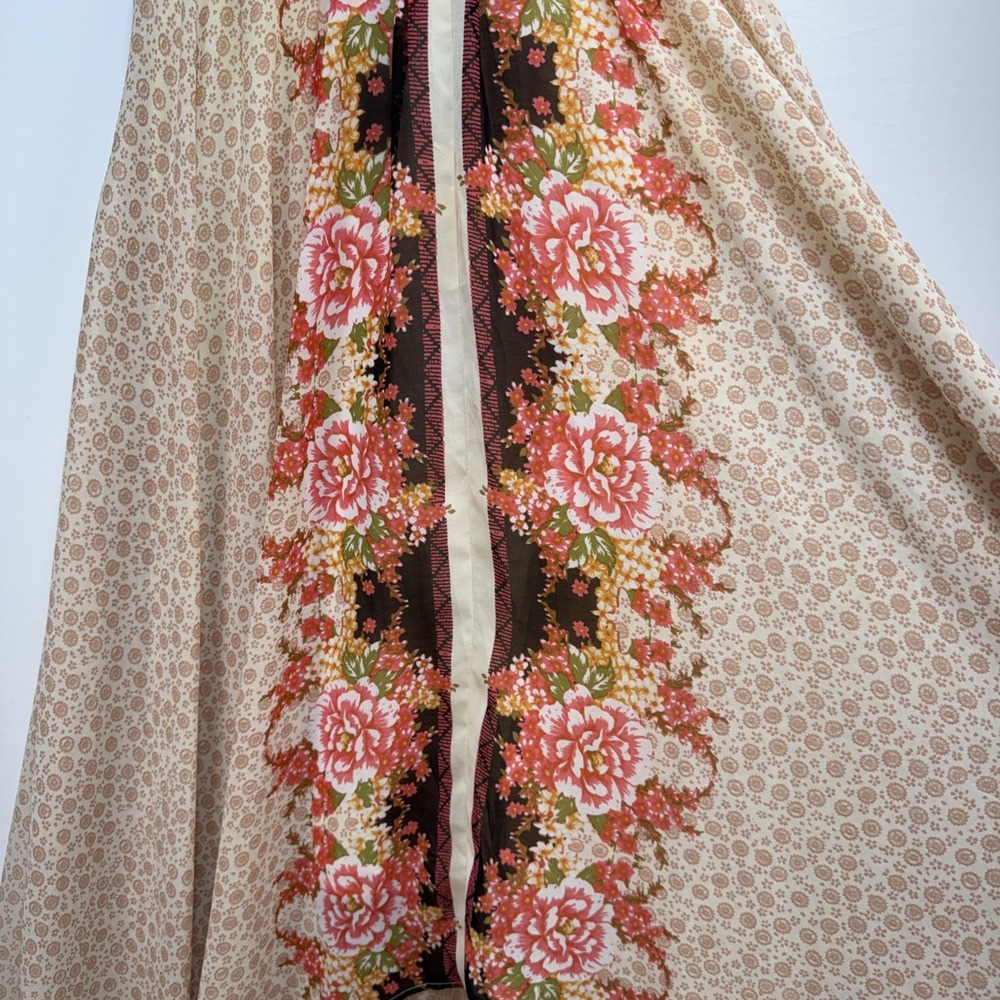 Free People Lovely Lady Maxi Skirt Size XS Asymmetrical Flowy Floral Chiffon - Picture 3 of 9